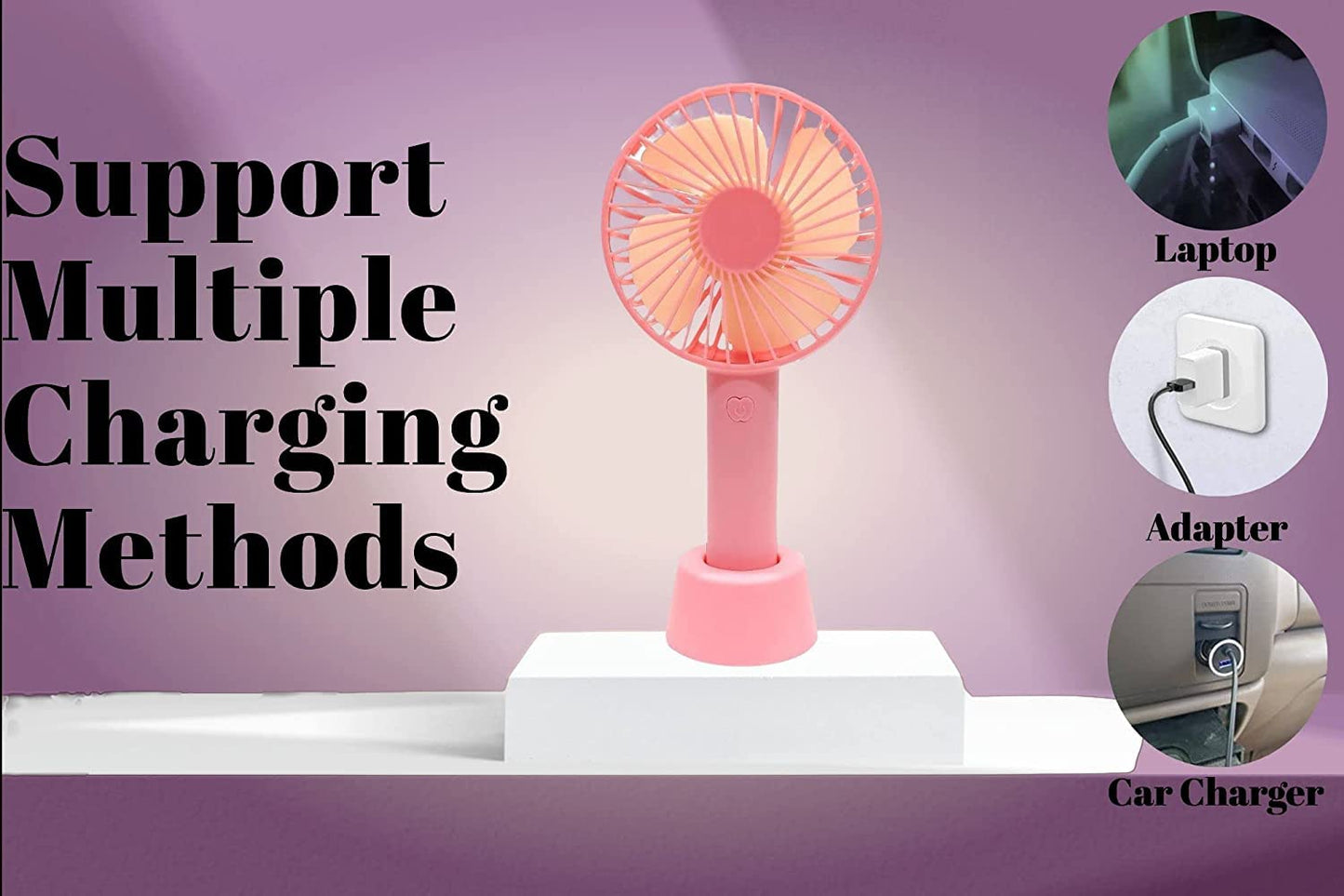 Mini Portable fans rechargeable battery | USB Cooling Fan Super Strong | Fan for Outdoor Sports Home Office Travel
