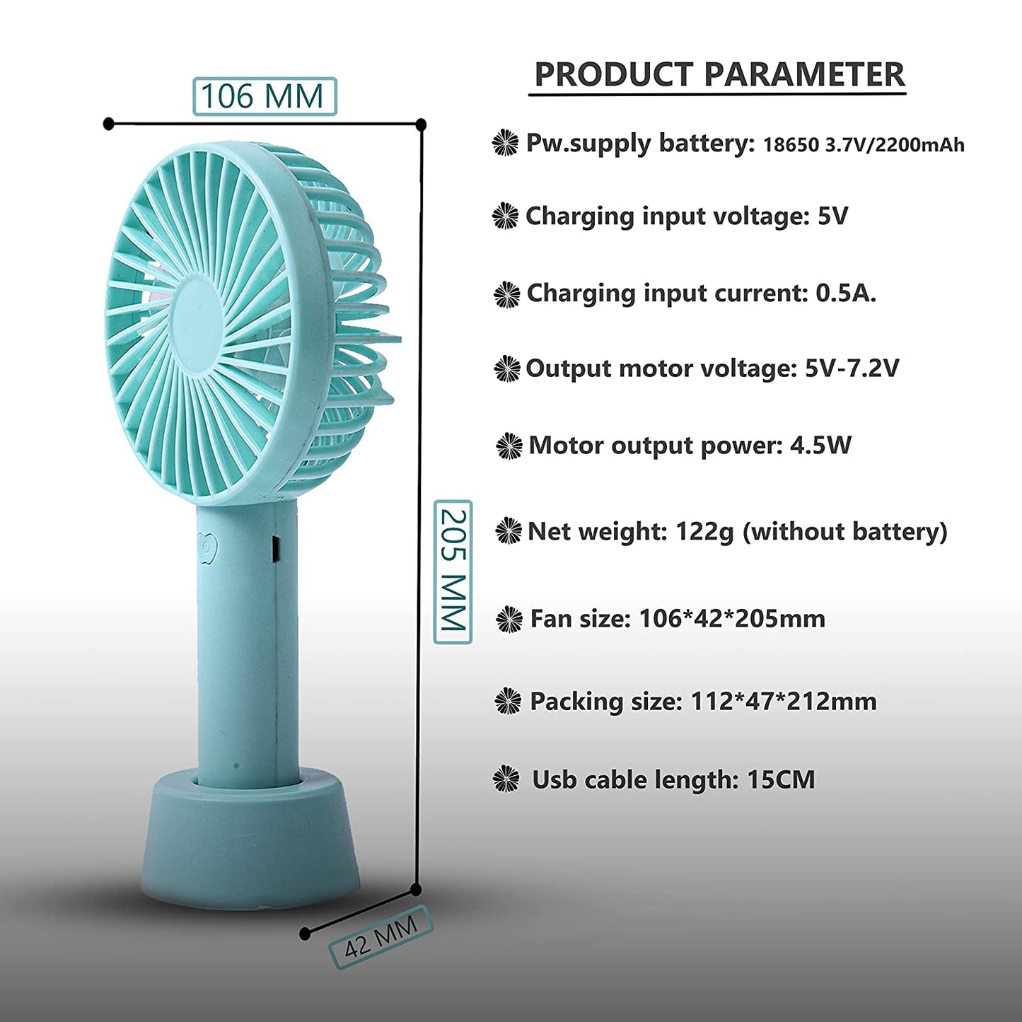Mini Portable fans rechargeable battery | USB Cooling Fan Super Strong | Fan for Outdoor Sports Home Office Travel