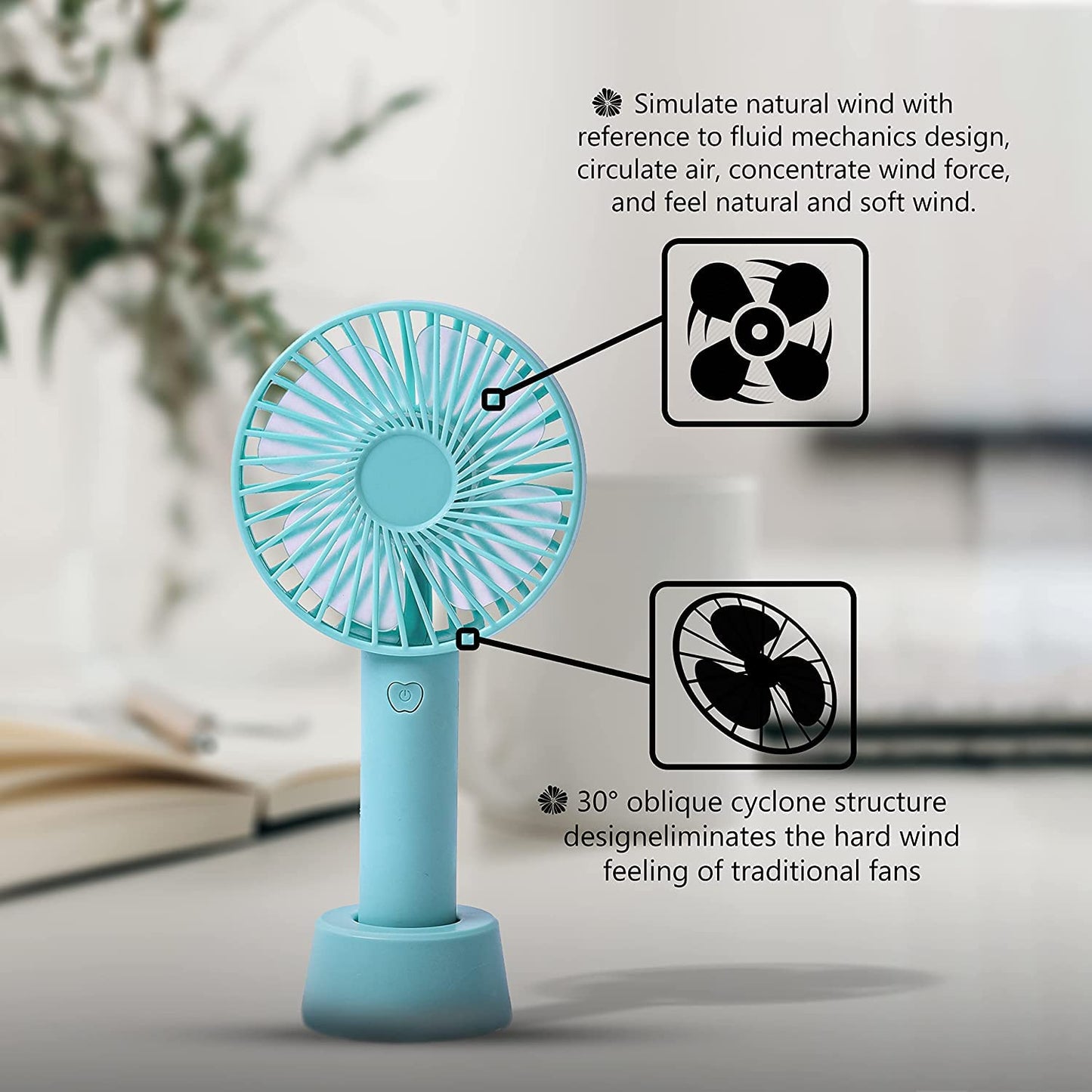 Mini Portable fans rechargeable battery | USB Cooling Fan Super Strong | Fan for Outdoor Sports Home Office Travel